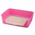 Petpalace PAW TRAX Splash Free Potty Pad Tray - Pink - Fits 17.7 x 23.6in. Pads PE3178787